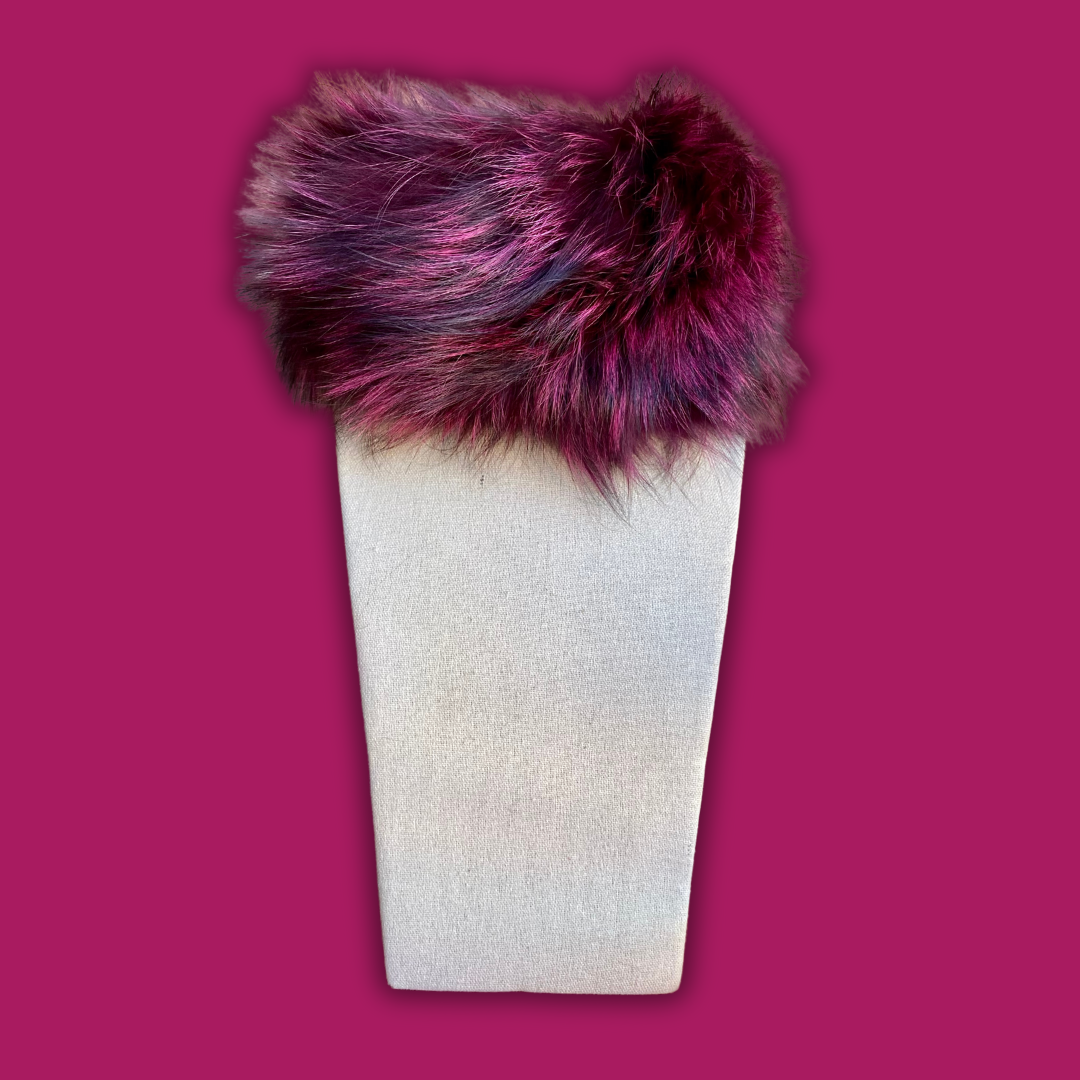 Cuello zorro elástico magenta