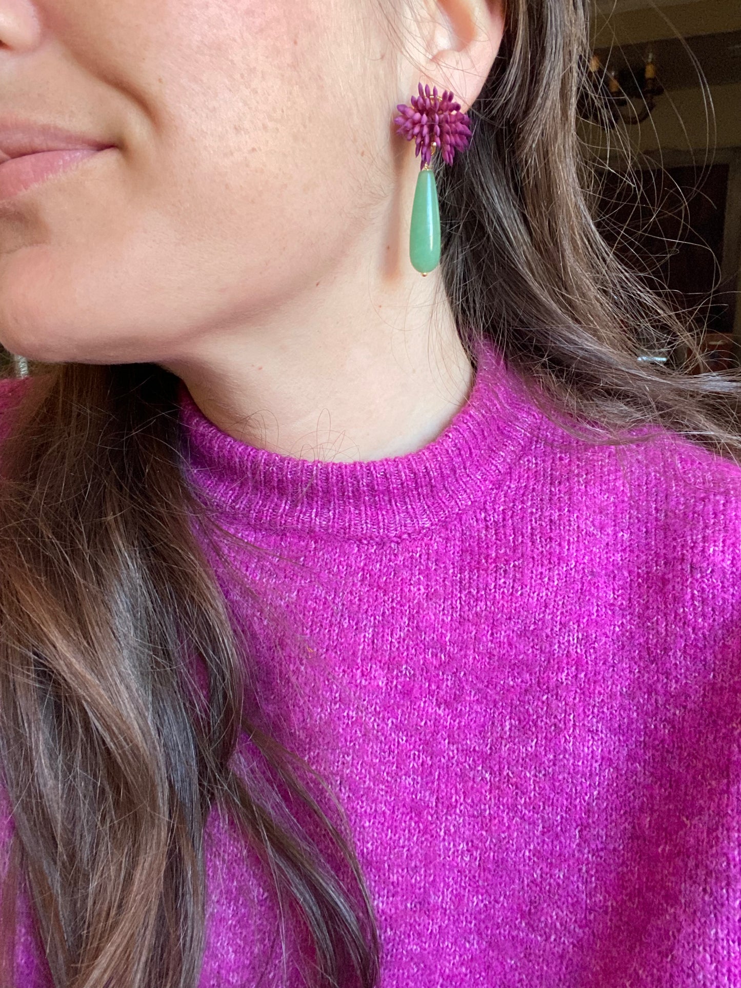 Pendientes flor Montserrat
